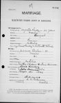 Certificat de mariage - 1896