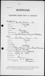 Certificat de mariage - 1898