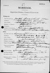 Certificat de mariage - 1914
