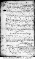 Acte de mariage - 1744