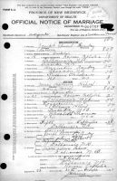 Certificat de mariage - 1923