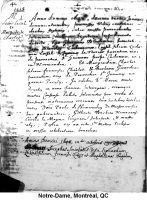 Acte de mariage - 1648