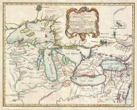 Carte des Pays-d'en-Haut - 1755